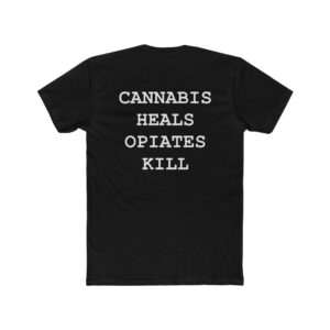 Cannabis Heals Unisex Cotton Crew Tee - Comfortable Everyday Wear for Supporters