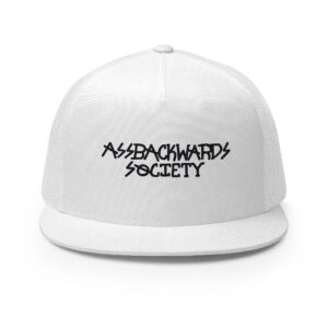 Embroidered 5 Panel Trucker Cap - ASSBACKWARDS SOCIETY