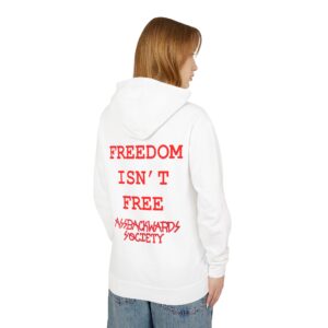 Unisex Lightweight Hooded Sweatshirt - Freedom Isn't Free Graphic
