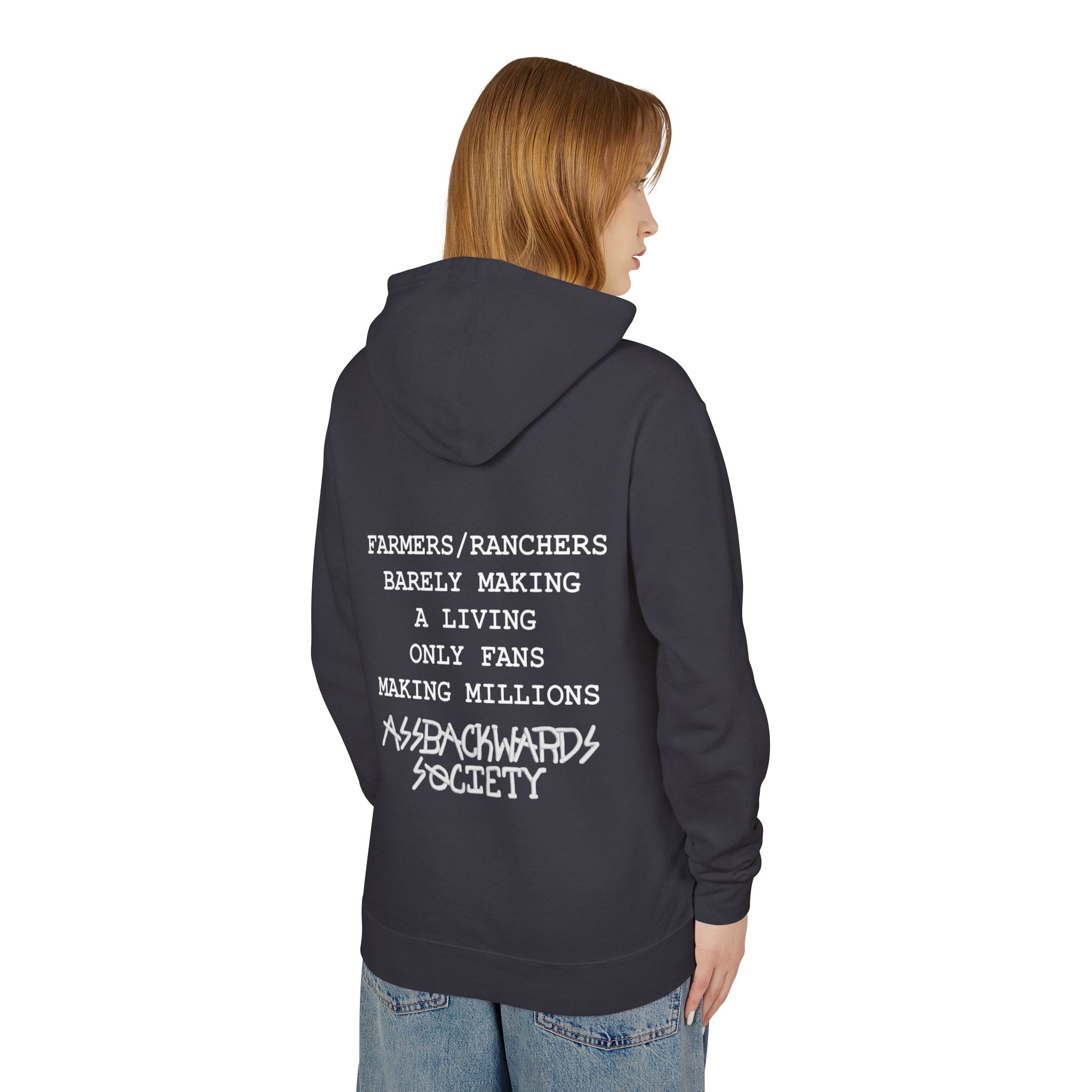 Unisex Premium Lightweight Hooded Sweatshirt - Farmers/Ranchers Barley Making A Living Only Fans Making Millions
