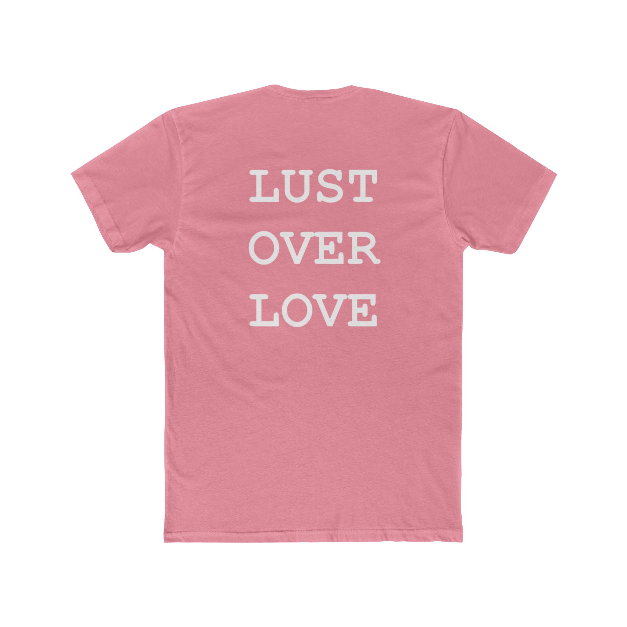 Unisex Cotton Crew Tee - 'Lust Over Love' Graphic Tee for Casual Vibes