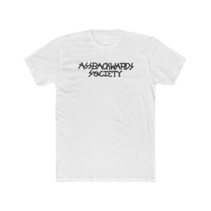 Unisex Cotton Crew Tee - Assbackwards Society Graphic T-Shirt for Casual Wear
